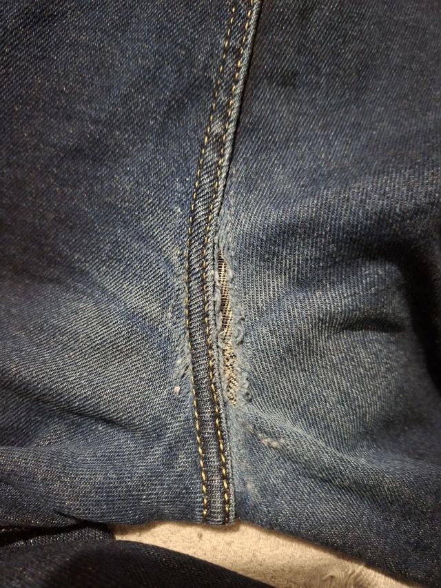A ripped pair of pants.