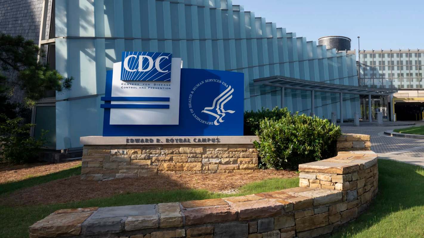 A sign for the Centers for Disease Control and Prevention at the Edward R. Roybal Campus.