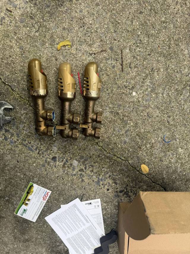 Water heater shutoffs.