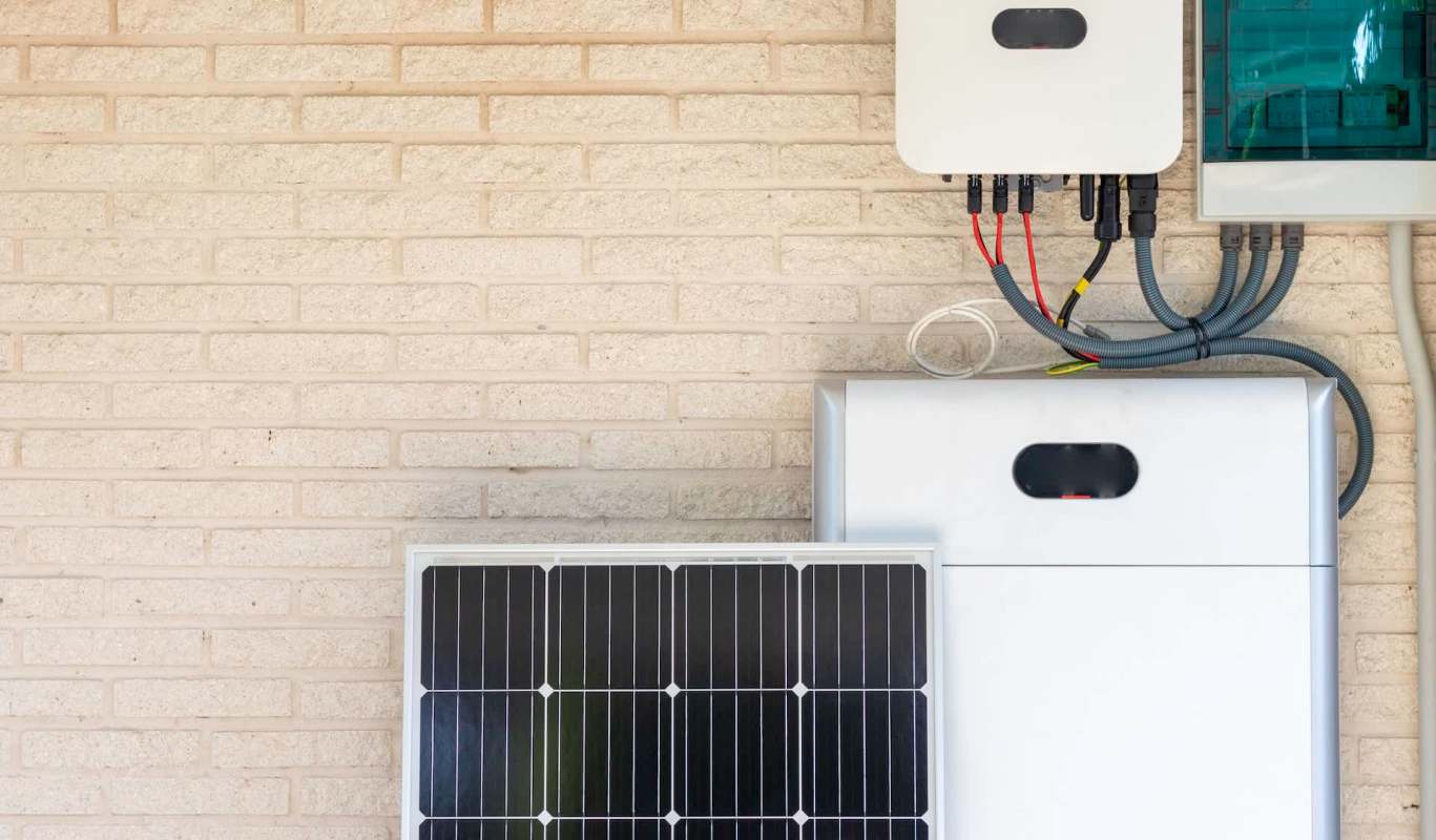 A solar energy storage system.