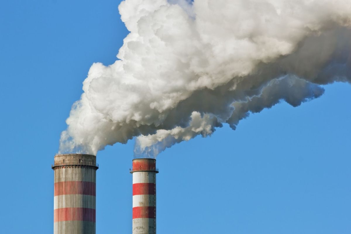 Smoke stacks.