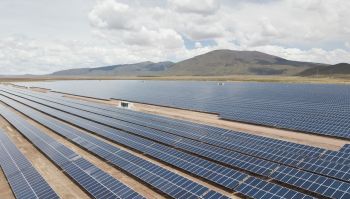 A solar farm.