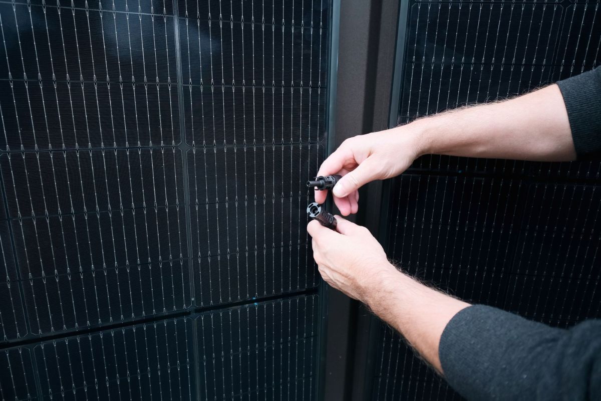 A solar panel.