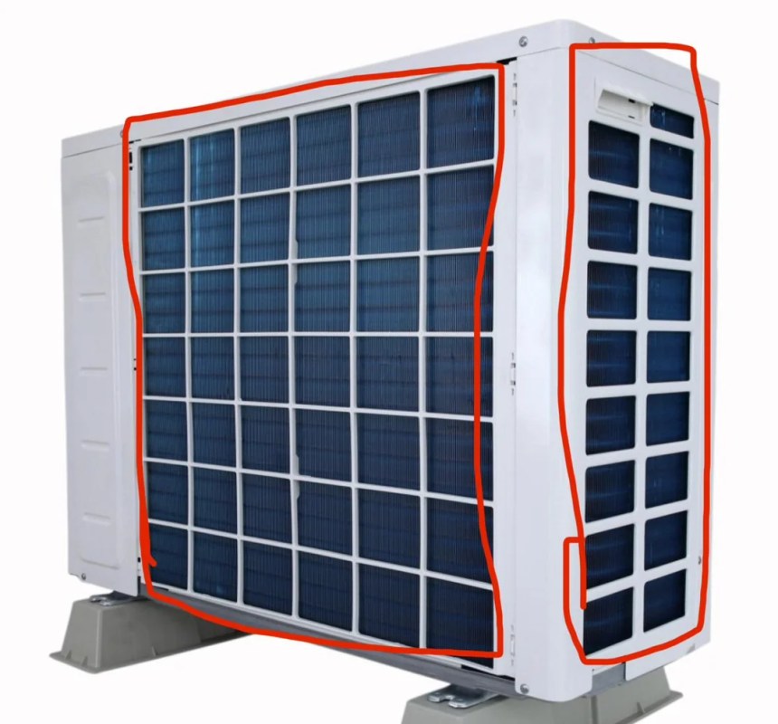 A split AC unit.