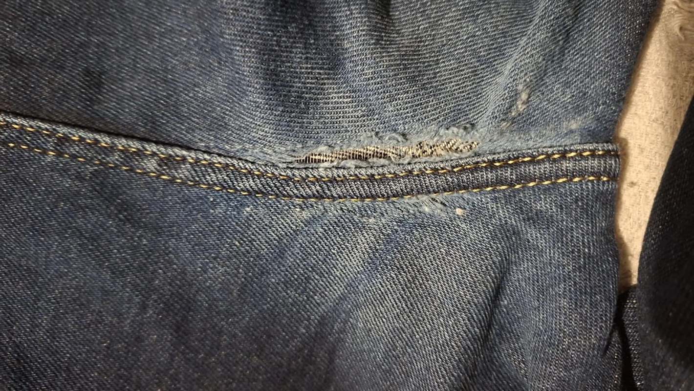 A ripped pair of pants.