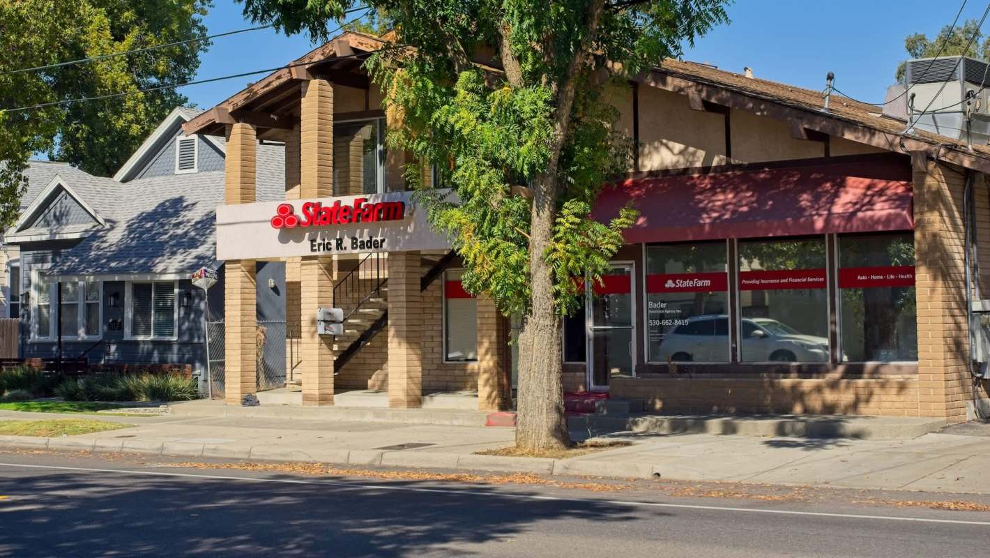 A State Farm building.