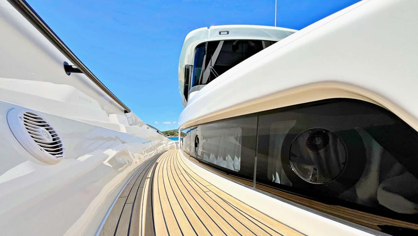 A luxury yacht deck.