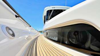 A luxury yacht deck.