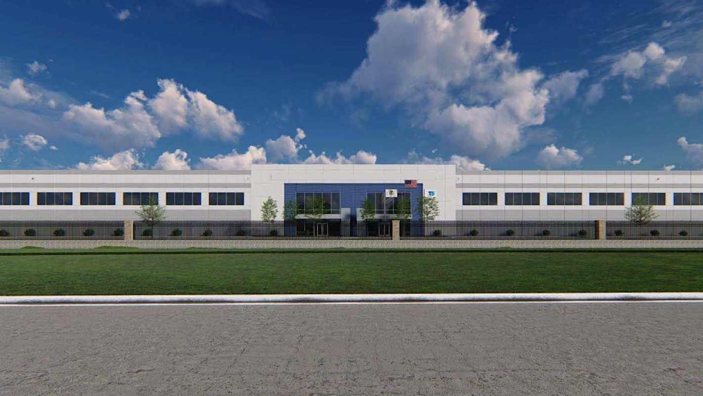 An industrial building.