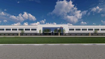 An industrial building.