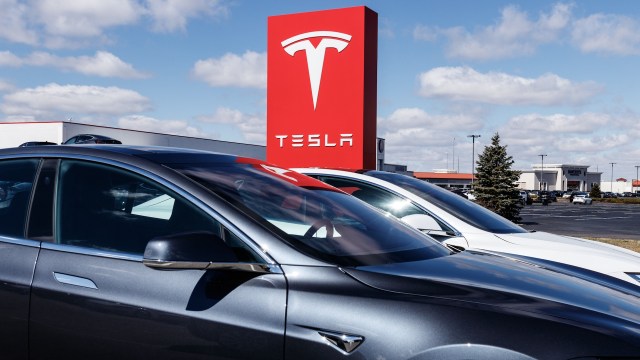 A Tesla dealership.