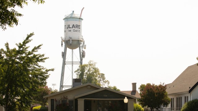 A Tulare water tower.