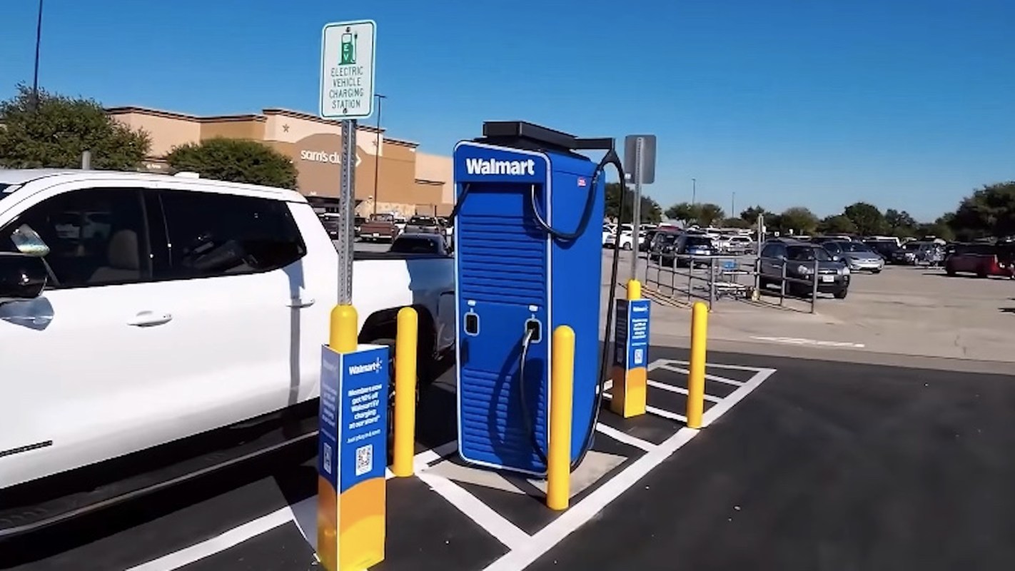 A Walmart EV charger.