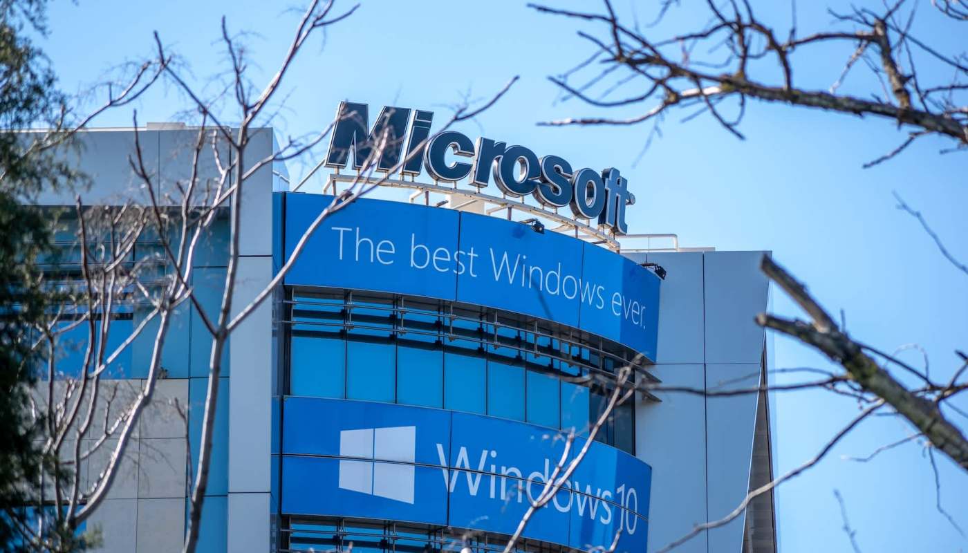 A Microsoft building.