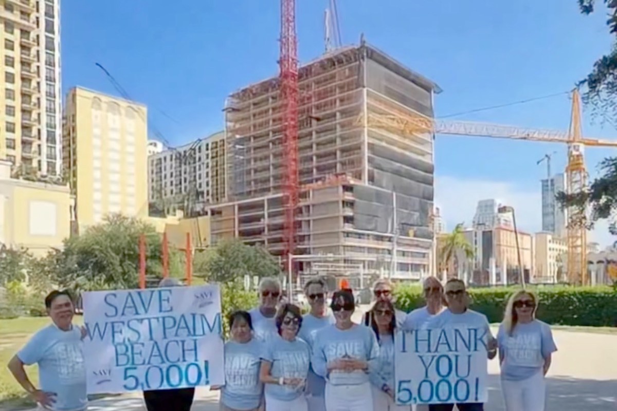 People advocating for West Palm Beach.