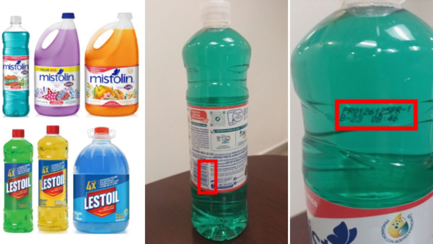 Bottles of Mistolin and Lestoil.