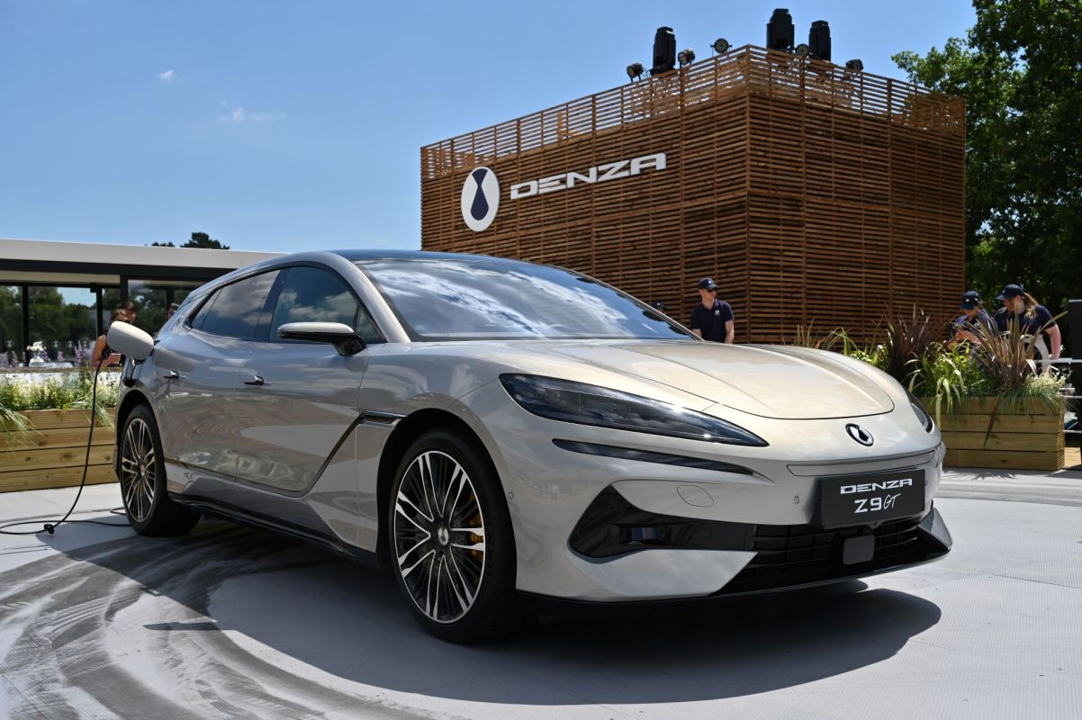 BYD Denza Z9 GT car is showcased outside