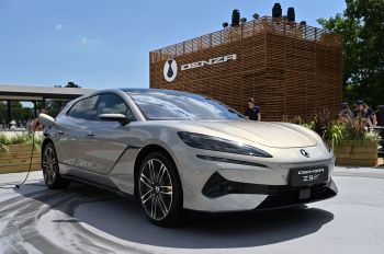 BYD Denza Z9 GT car is showcased outside
