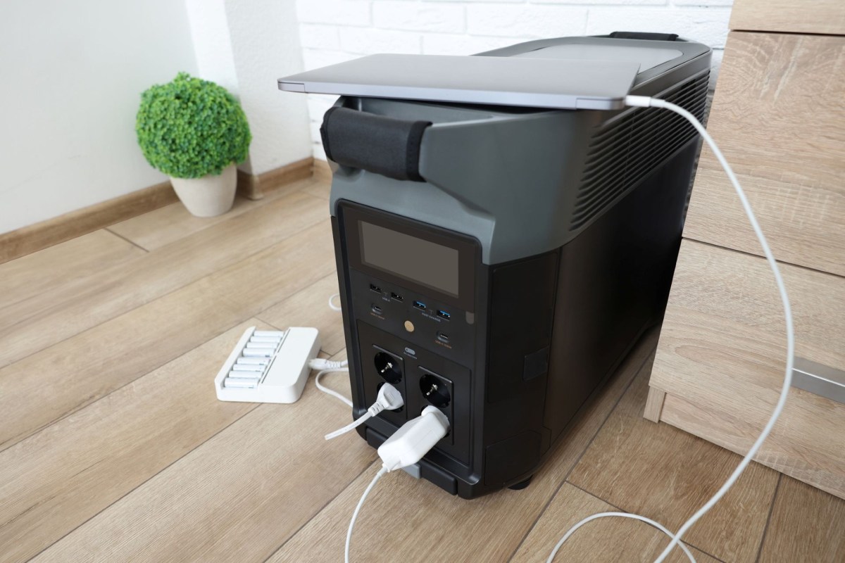 A portable power station.