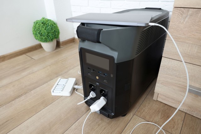 A portable power station.