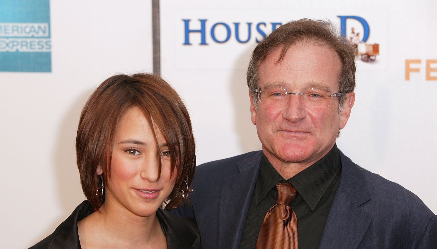 Zelda Williams and Robin Williams.
