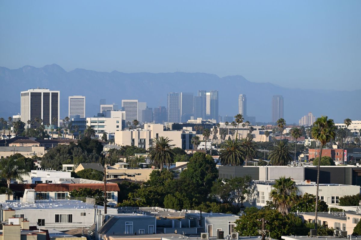 The Santa Monica skyline.
