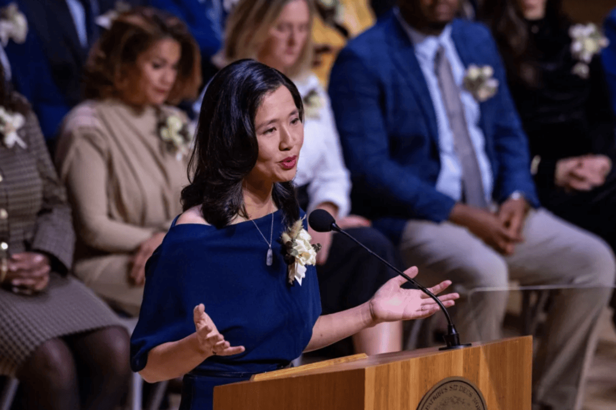 Boston Mayor Michelle Wu.