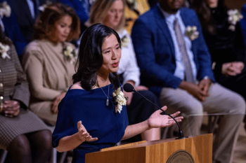 Boston Mayor Michelle Wu.