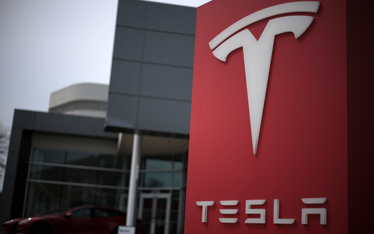 A Tesla dealership.
