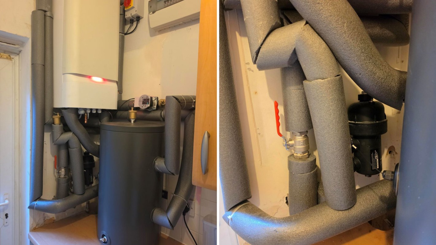 A hydrobox and buffer tank.