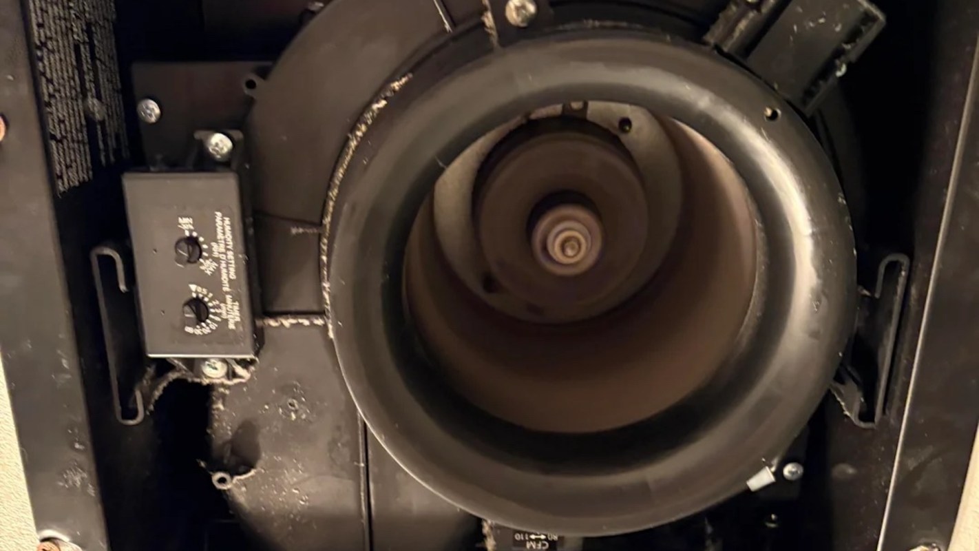 A bathroom fan motor.