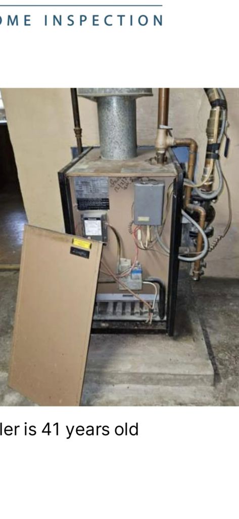 A 41-year-old water boiler.