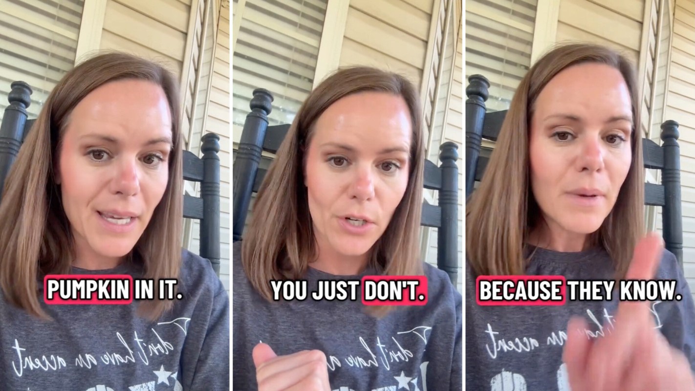 A person talking about curbing fall spending.