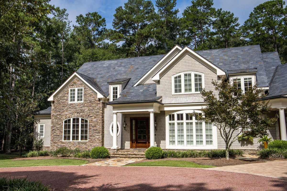 A two-story house.