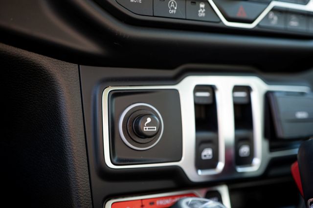 A cigarette lighter in a car.