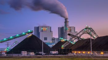 A coal-powered power plant.