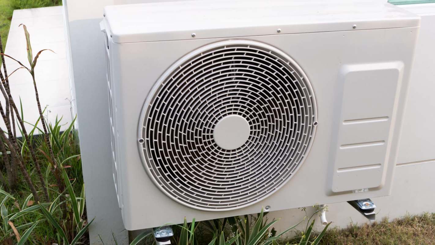 An outdoor AC unit.