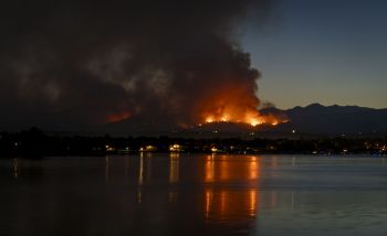 A wildfire in Colorado.