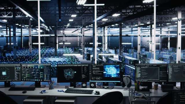 A data center.