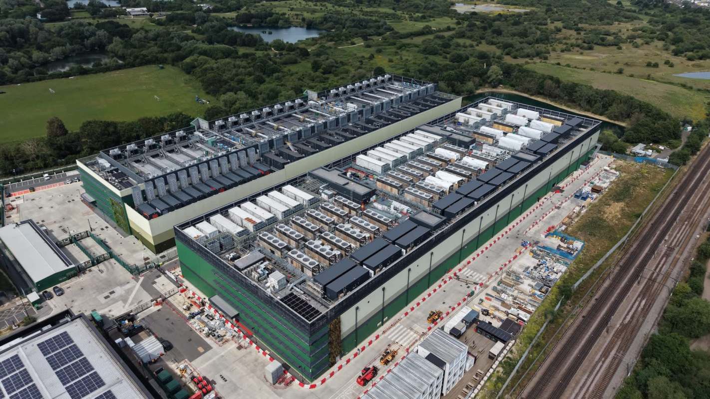 An industrial building.
