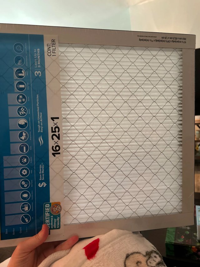 An HVAC filter.