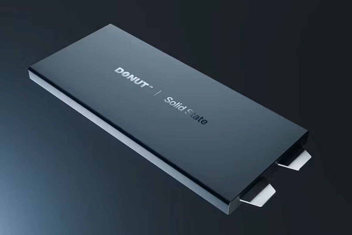 A solid-state battery.