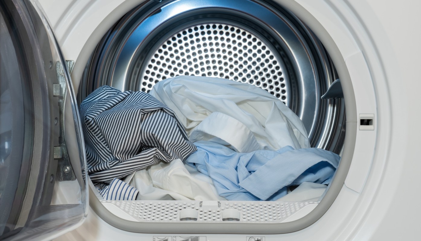 A partially loaded dryer.
