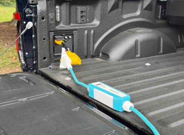 The charging cable's connection.