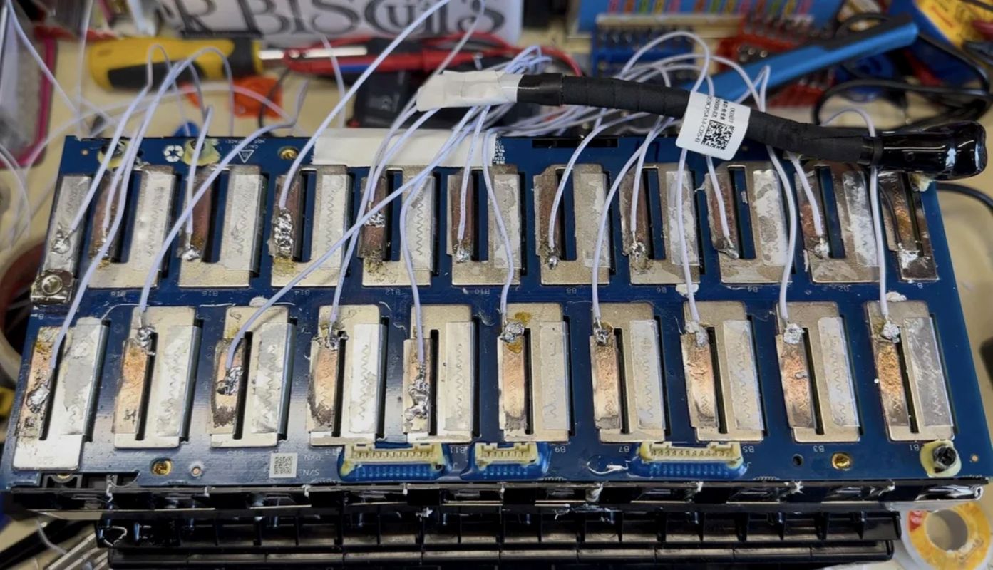 An EV battery.