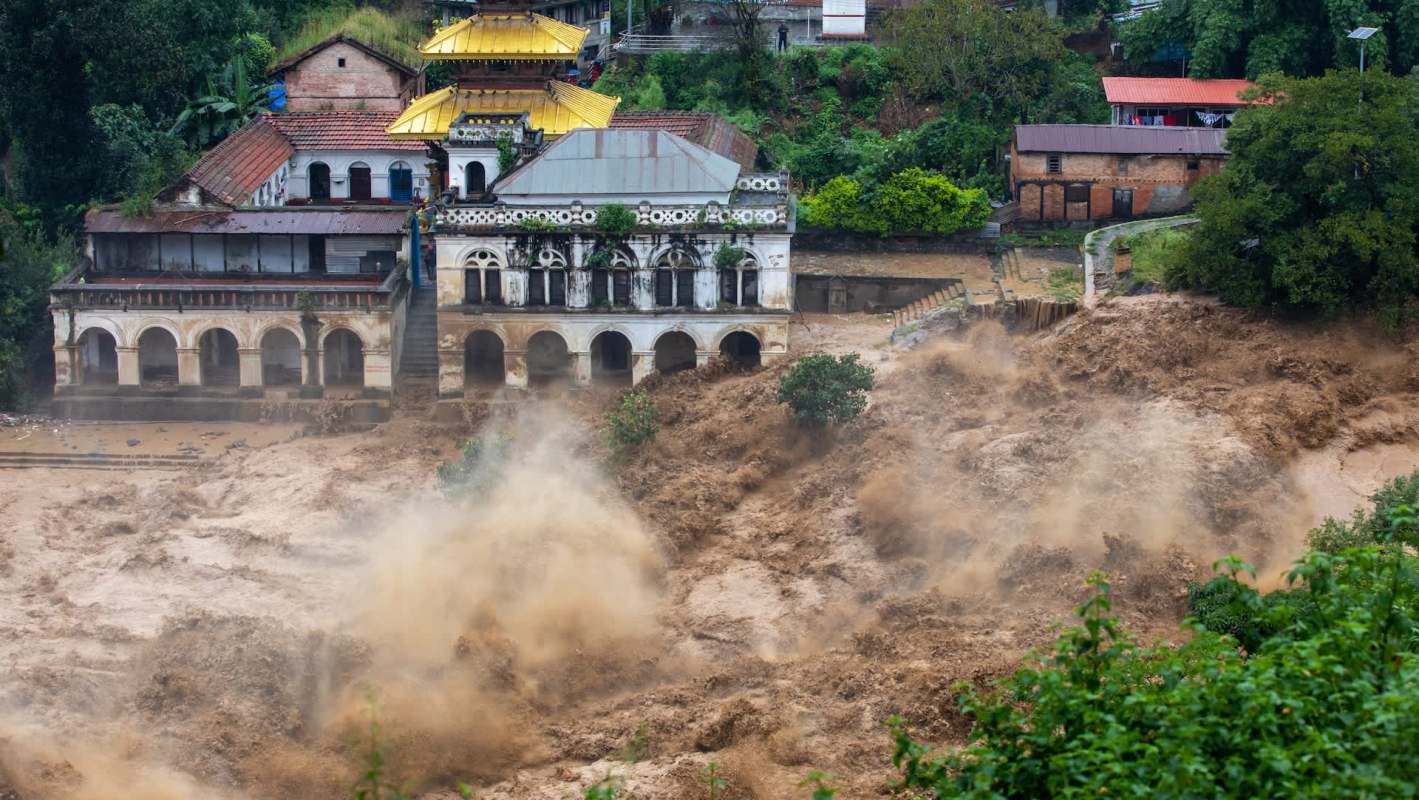 Flooding in Nepal.