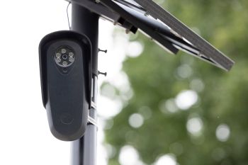 Flock surveillance camera.