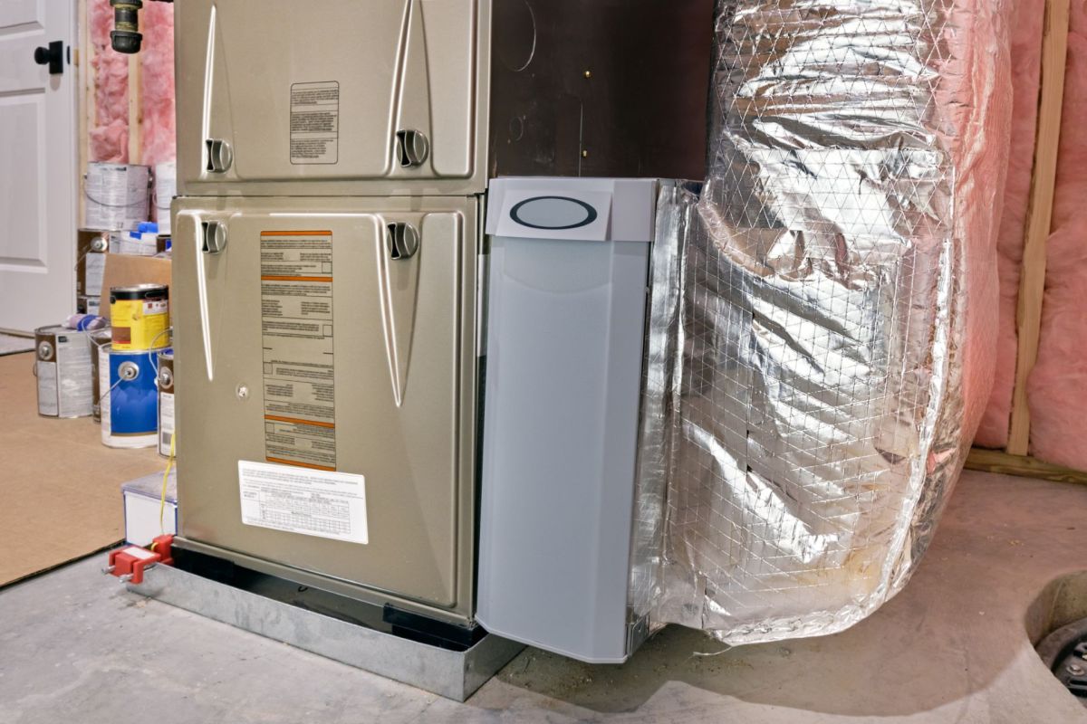 A furnace.
