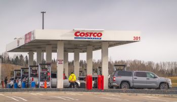 A Costco gas station.