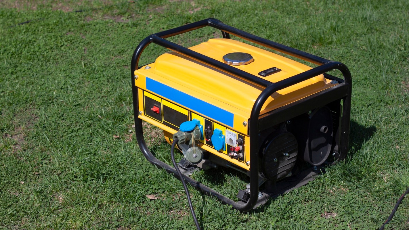 A portable generator.